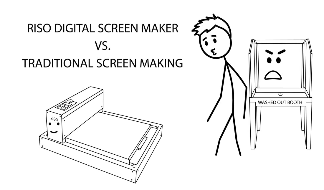 RISO Digital Screen Maker vs. Traditional Screen Making