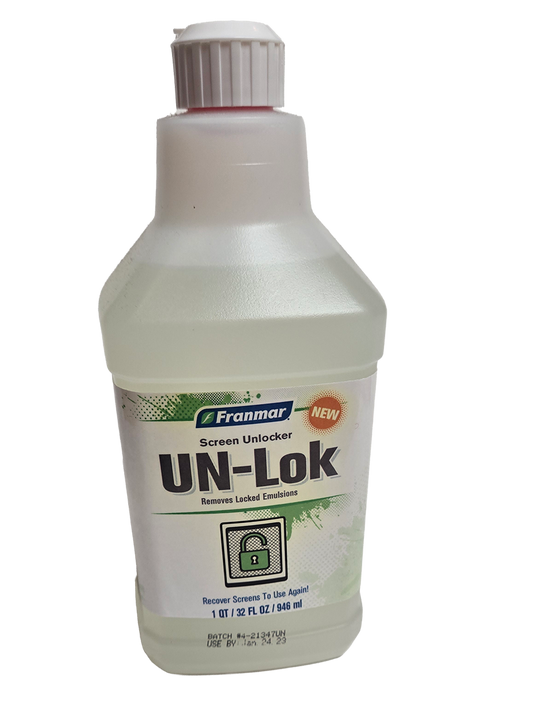 UN-Lok screen unlocker for removing locked-in emulsion