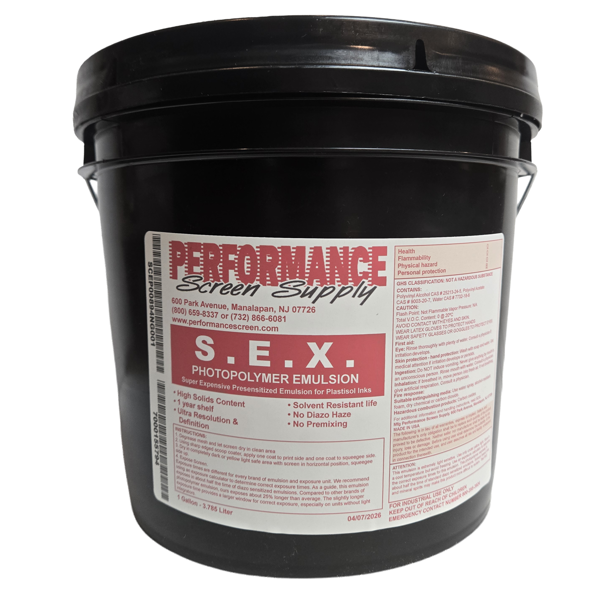 S.E.X. (Super Exposing Presensitized Emulsion)